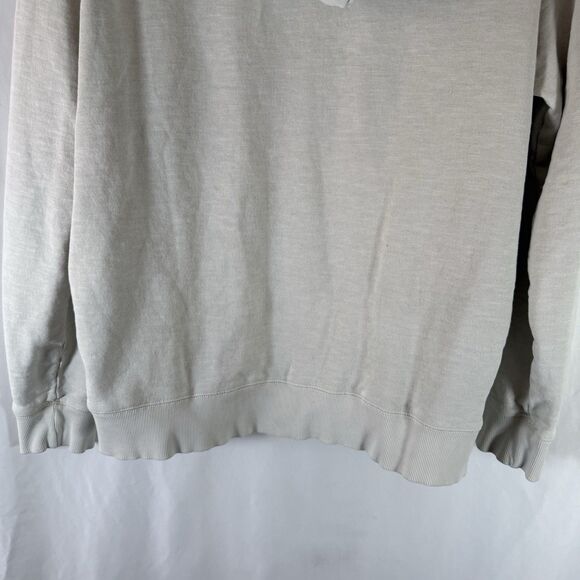 OuterKnown Hoodie Men's Large White Pockets Snap Neck Pullover Hooded - Picture 15 of 16